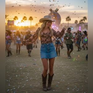 Dylan Ryan Brown Floral Y2k 90's Corset Style Flowy Romantic Cottagecore Top XL